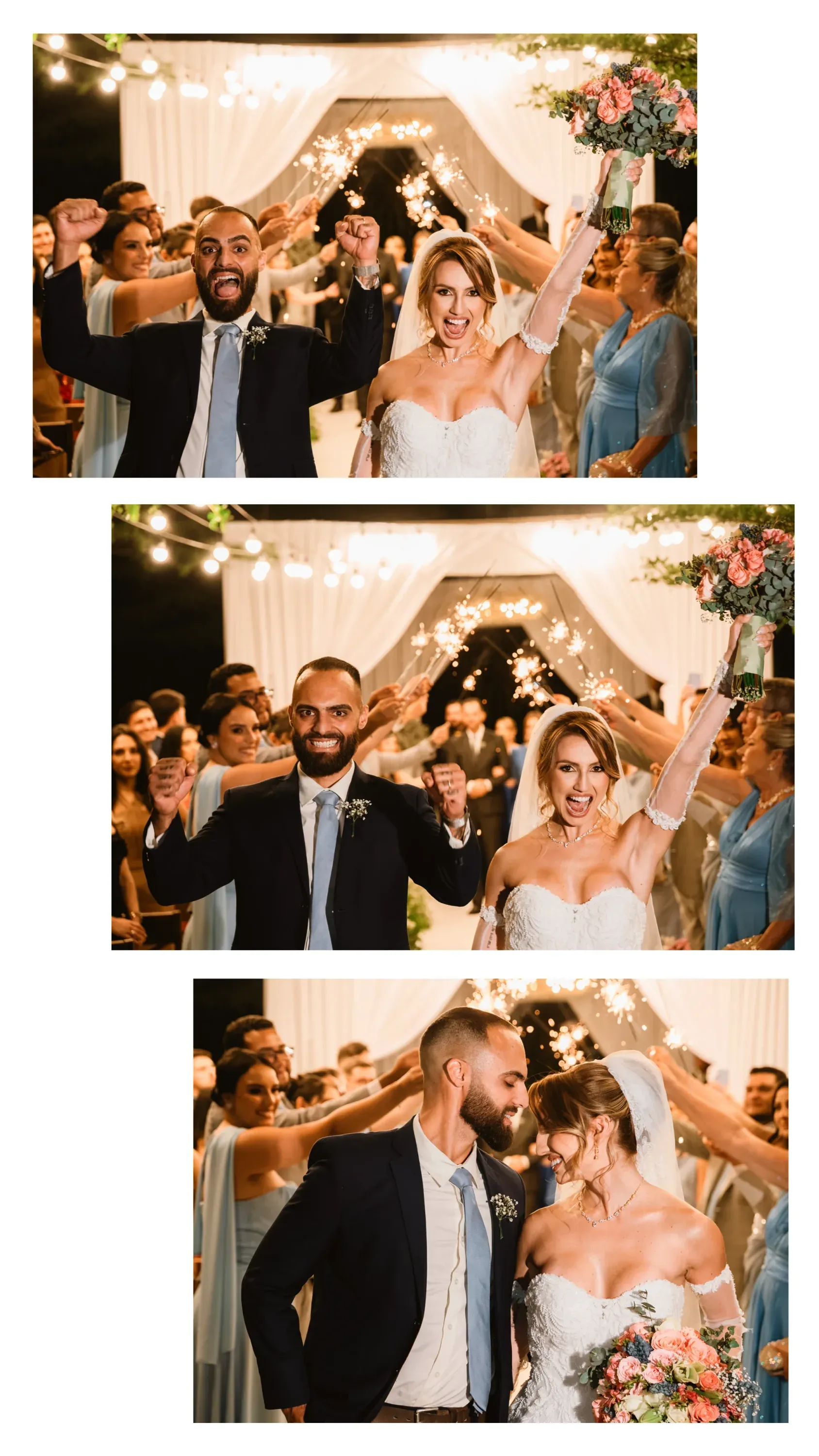 Casal no dia do casamento, fotografado por Mikael Vt